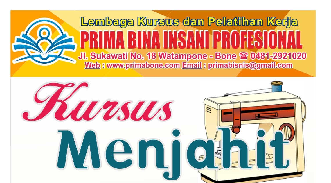 BROSUR KURSUS MENJAHIT EDISI DESEMBER 2020 LKP Prima