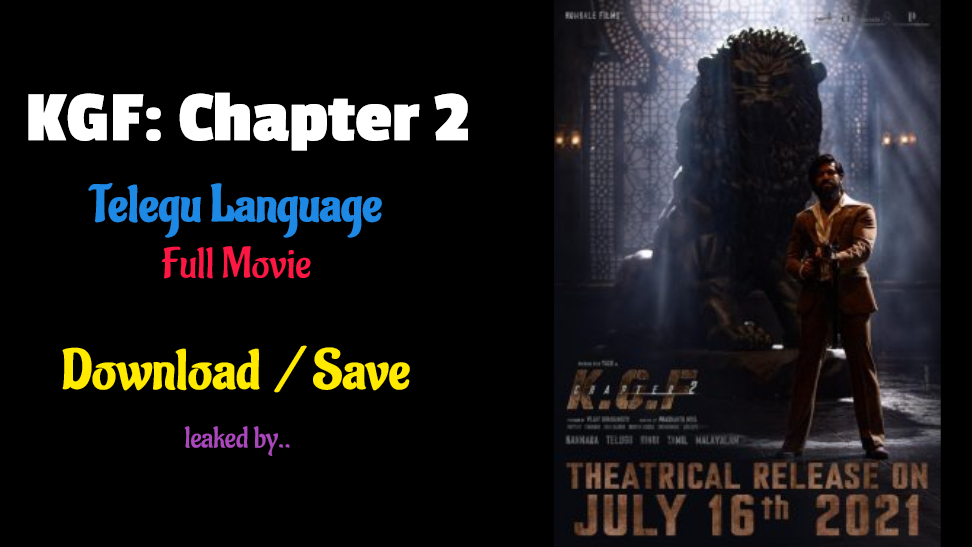 K.G.F Chapter 2 (2021) full movie watch online download in bluray 480p, 720p, 1080p hdrip