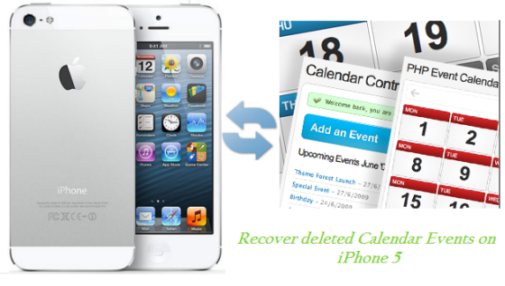 recover lost calendar on iPhone 5