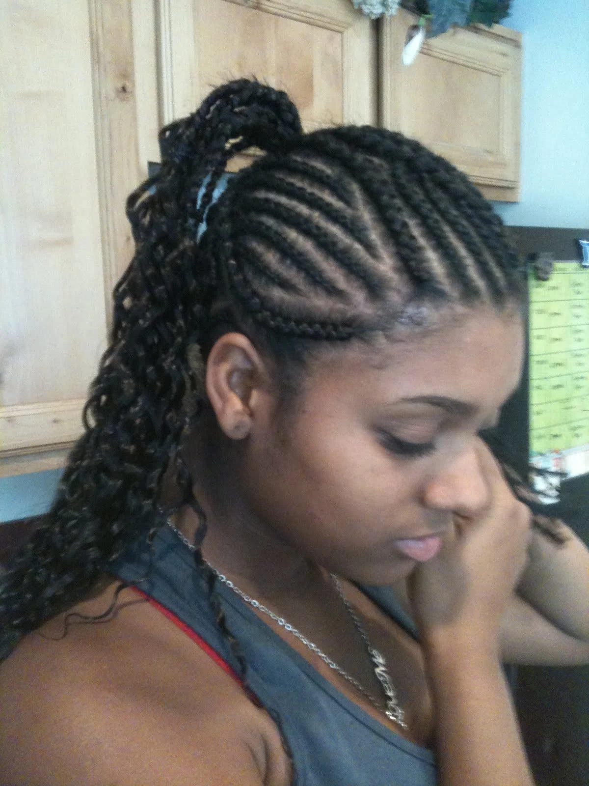 Exquisite Cornrow Ponytail Artwork Collection