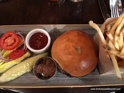 house burger at The Cooperage in Lafayette, California