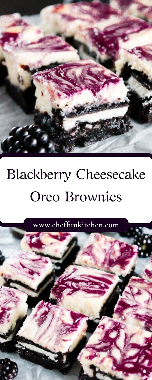 Blackberry Cheesecake Oreo Brownies Blackberry Cheesecake Oreo Brownies