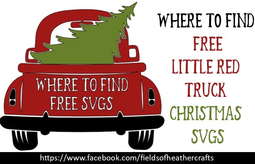 Download Where To Find Free Christmas Themed Little Red Truck Svgs PSD Mockup Templates