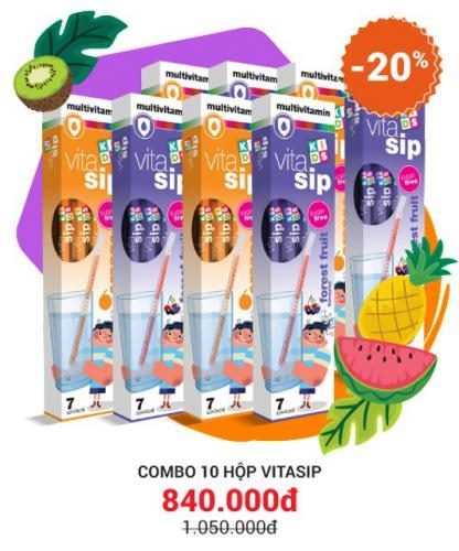 Combo 8 Hộp Vitasip Tặng Thêm 2 Hộp