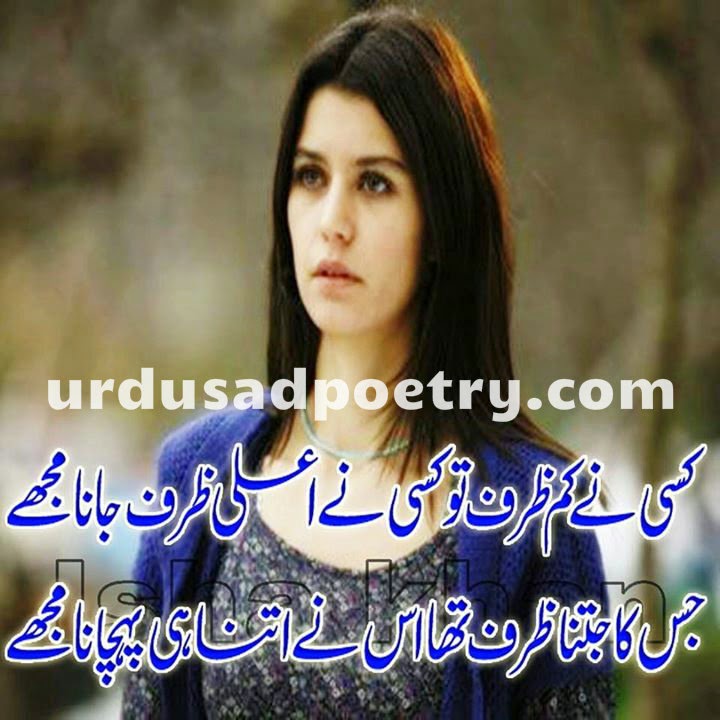 Kisi Ne Kam Zarf To Kisi Ne Alaa Zarf Jana Urdu Sad Poetry