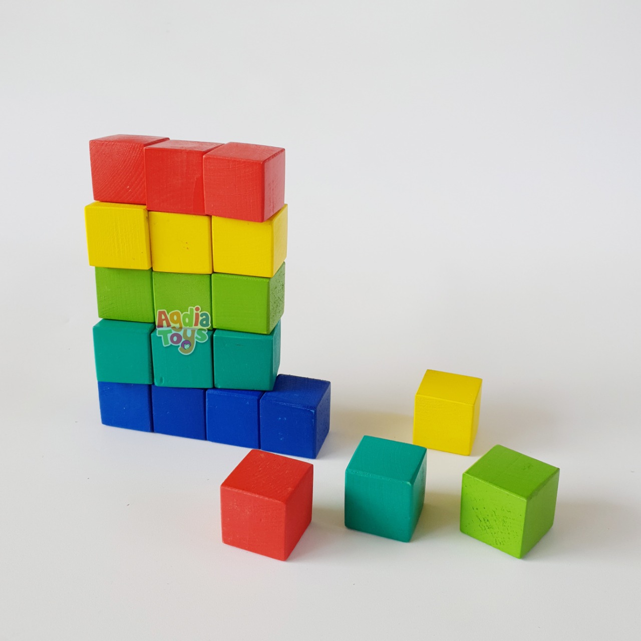 Kubus Warna Mainan Kayu SNI - SEBUTIK EDUTOYS