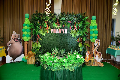 Jungle Theme Birthday Backdrop  by Birthday Craft Pune