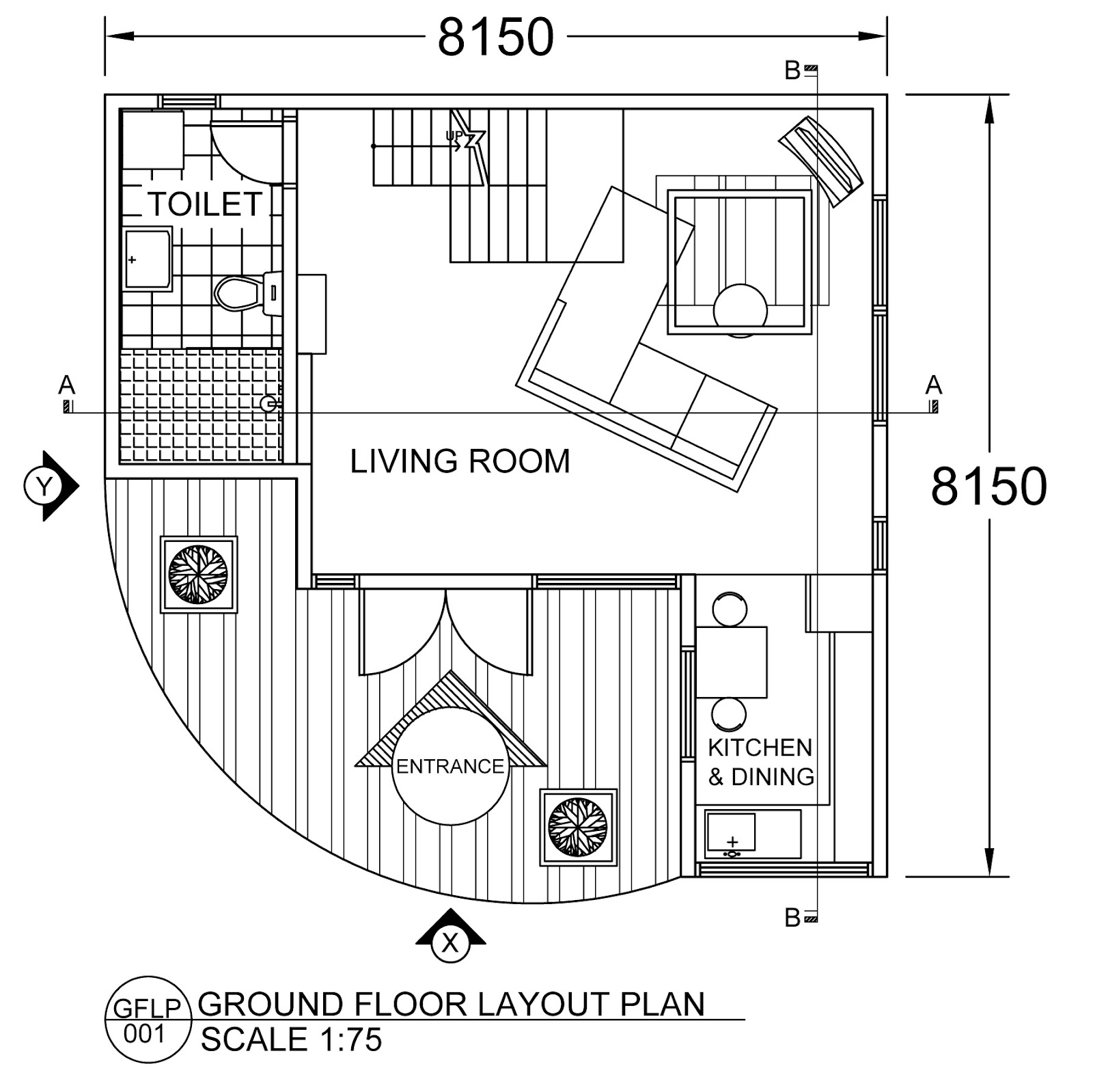 JR Interior Design: Technical Drawings (Loft Design)