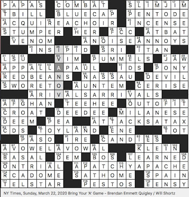 Rex Parker Does the NYT Crossword Puzzle: Mystery writer Blyton / TUE  3-30-21 / Mortal lover of Aphrodite / Compensating reduction of greenhouse  gas emissions / Fourth word of a Star Wars