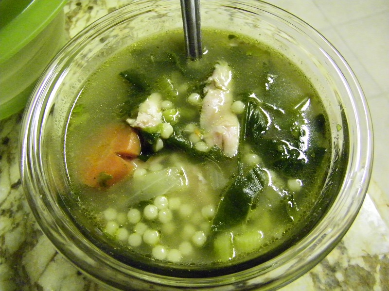 Chef Mommy Spinach and Chicken Soup