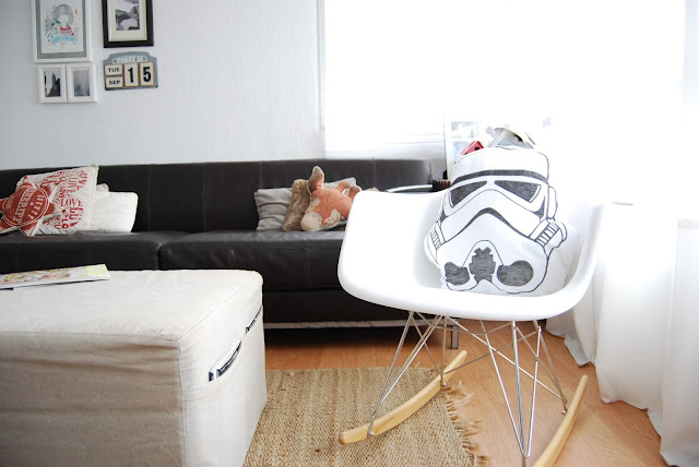 DIY starwars cushion. Cojín guerra de las galaxias hecho a mano