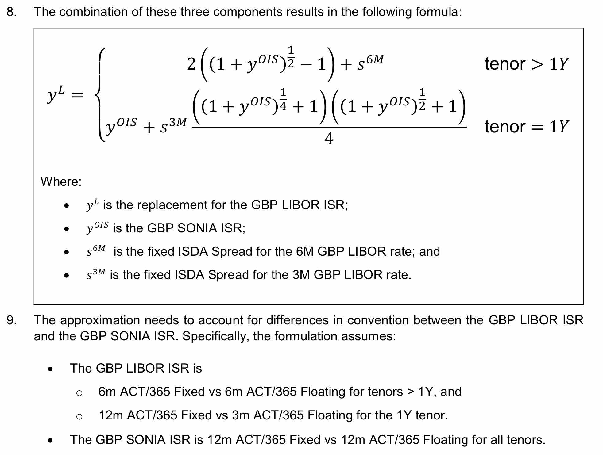 ICE Swap rate fallback long expected approximations