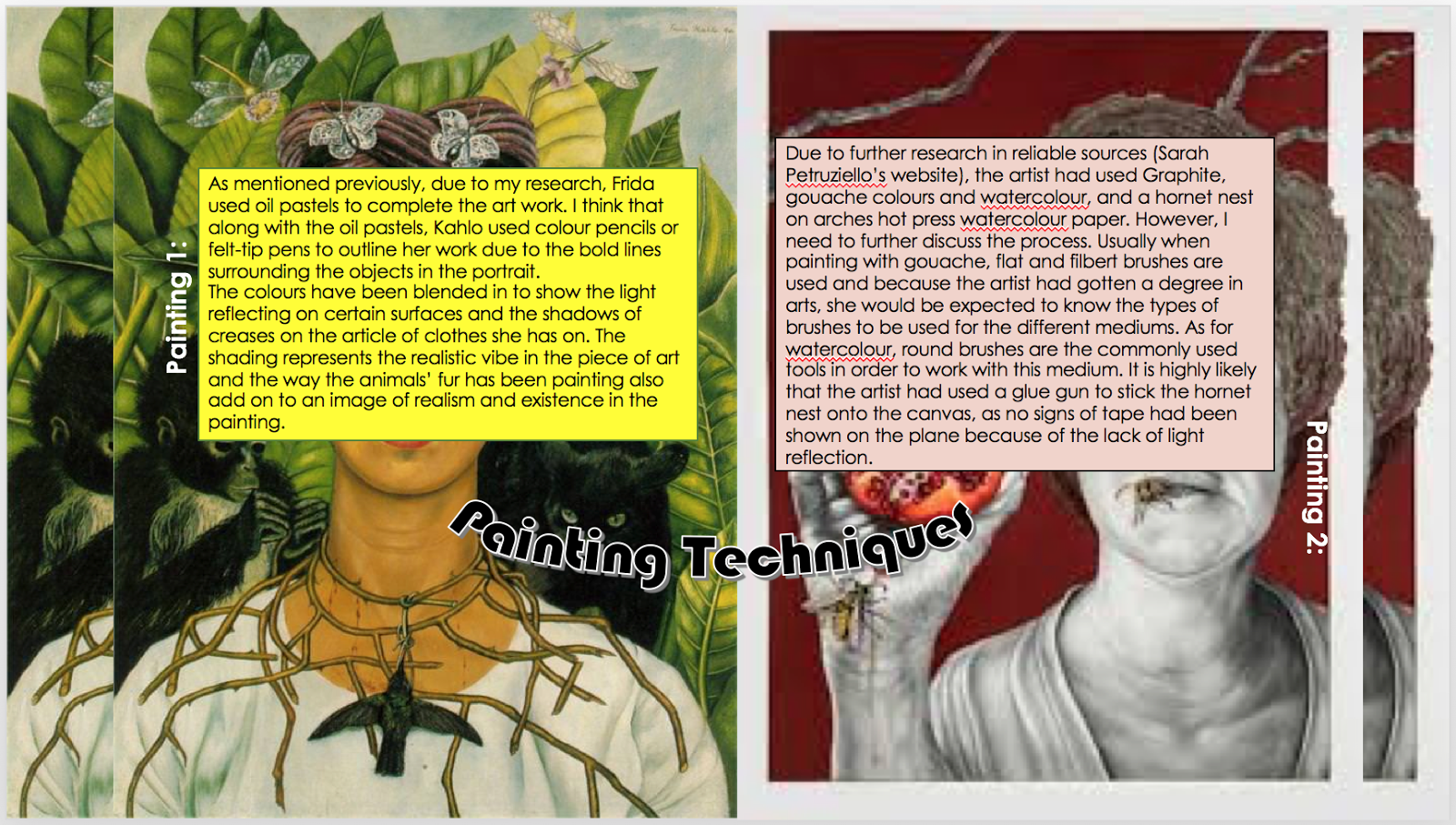 Nada Bayoumi MYP Arts Process Journal EISM Compare and Contrast Two