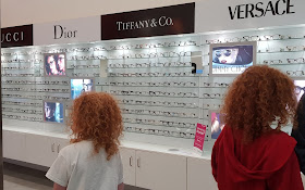 inside Optical Express store manchester trafford centre range of glasses 