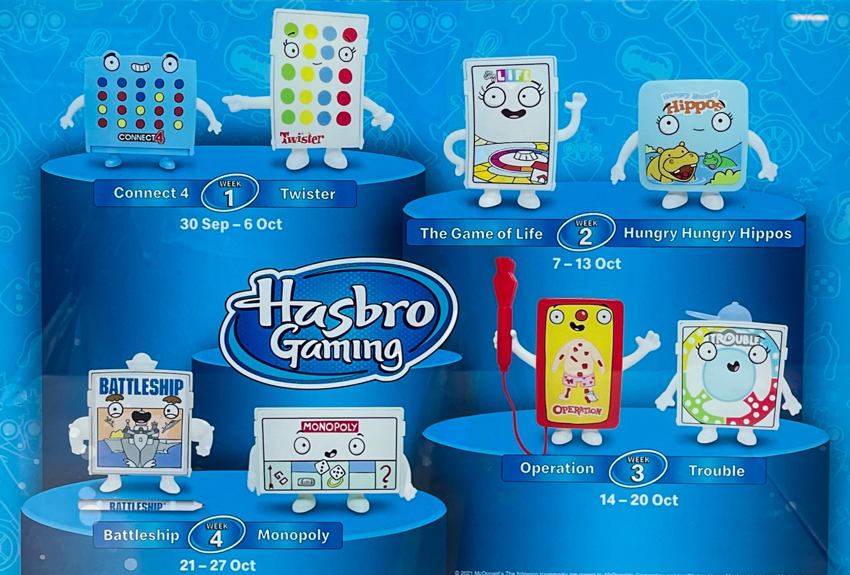 McDonald's Happy Meal Toys October 2021 Hasbro Gaming TheWackyDuo