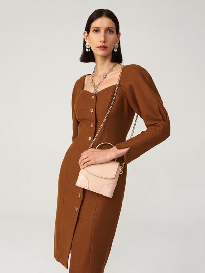 Brown vintage dress