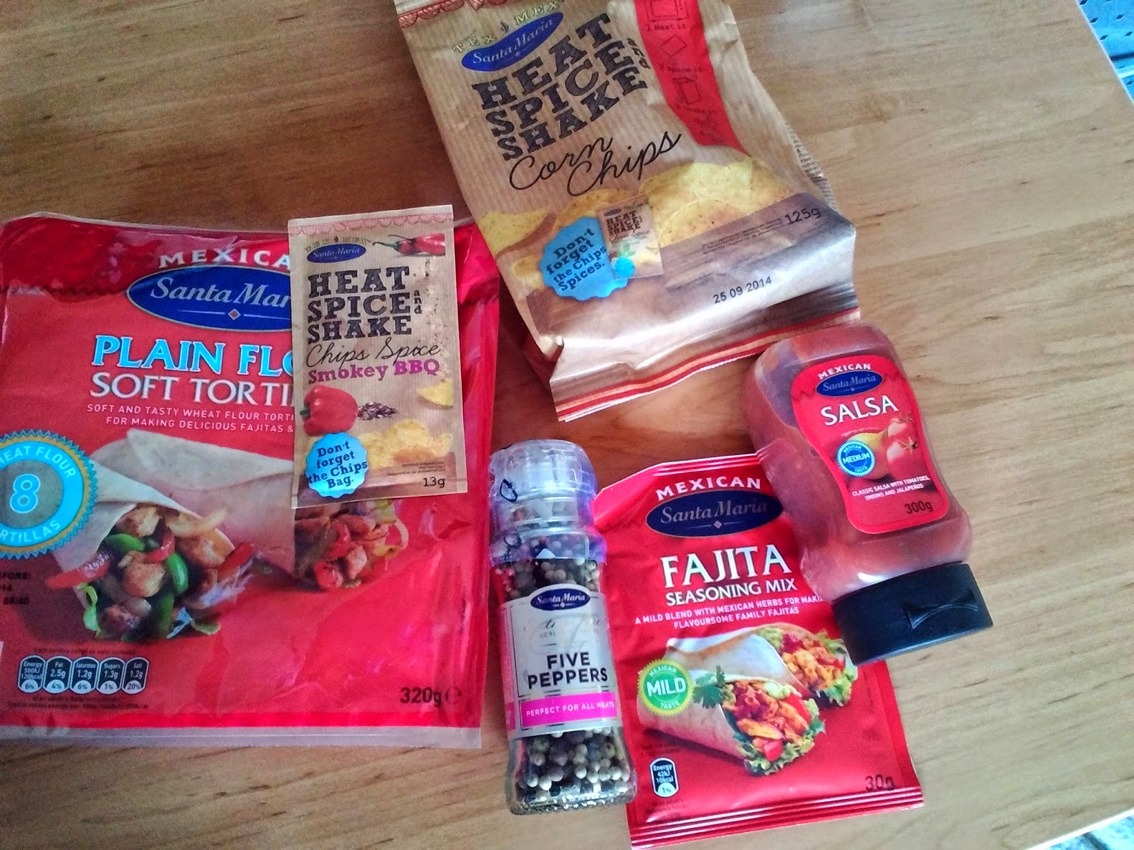 The Excited Eater Santa Maria Fajita Seasoning Mix, Tortillas and Salsa