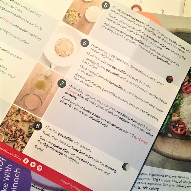 Gousto Mexican Refried Bean & Corn Quesadillas Recipe Laura Thornberry Lifestyle Blogger