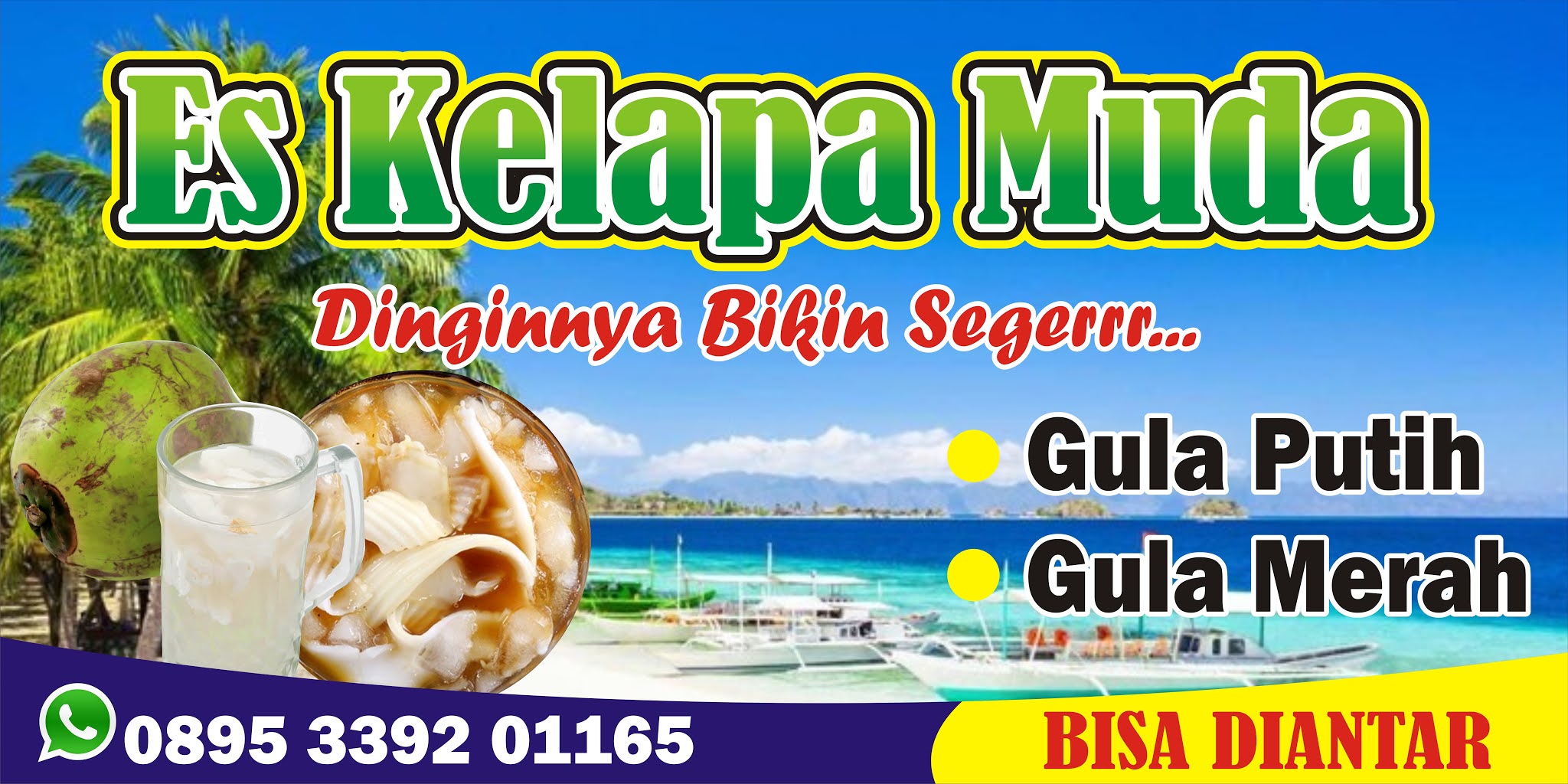 Contoh Spanduk Es Kelapa.cdr KARYAKU