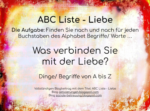 Abc Liste Liebe