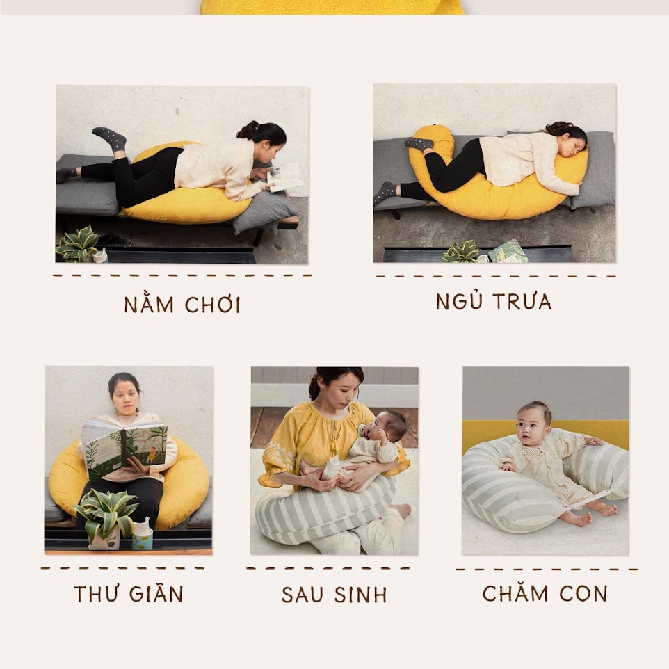 [A159] Chọn gối Bầu Đậu Khuyết nào giúp Mẹ ngủ ngon, an toàn cho Con?