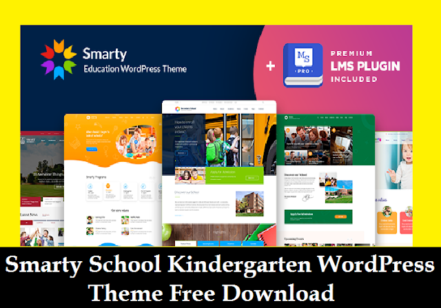 Smarty School Kindergarten WordPress Theme Free Download