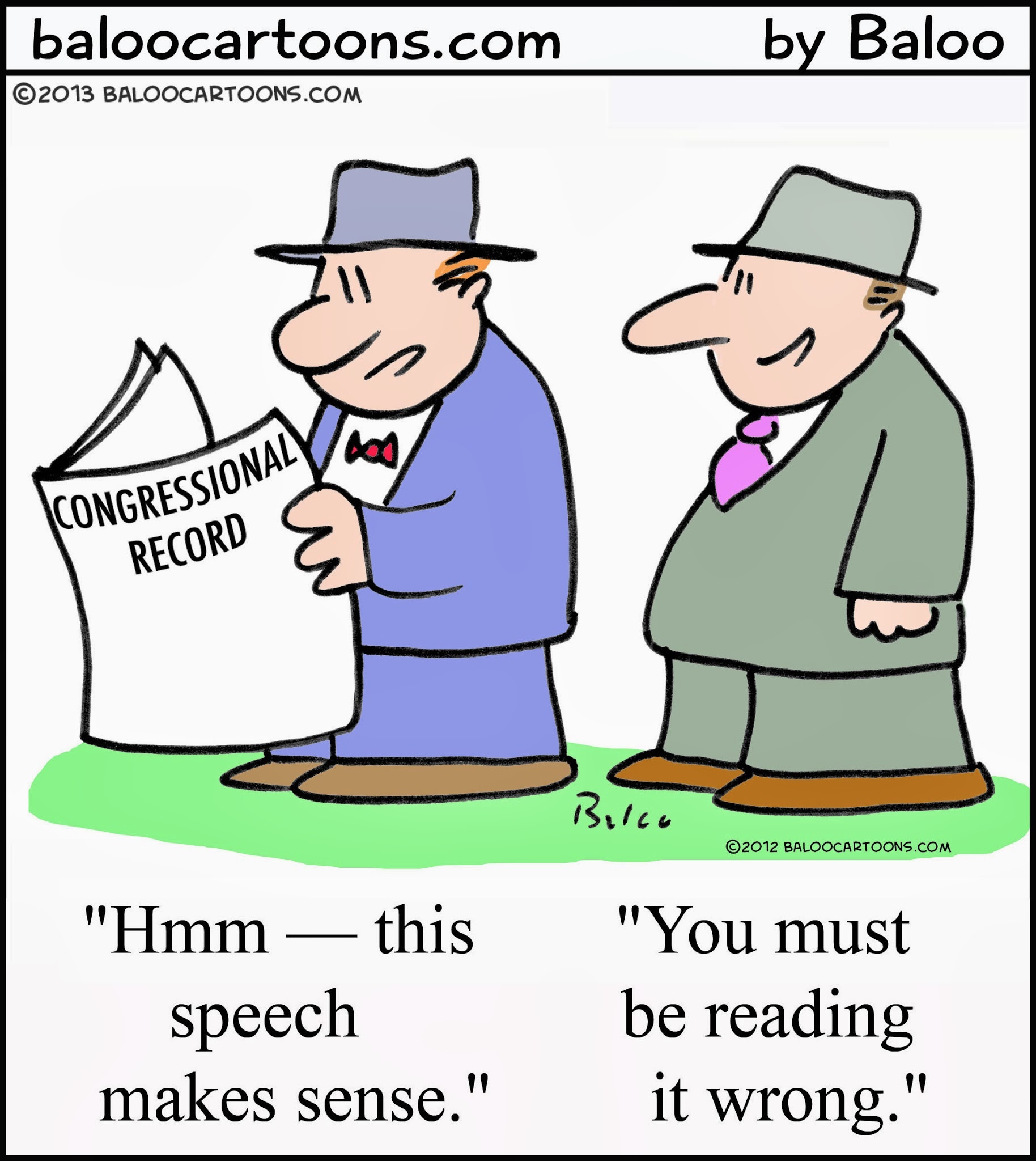 BALOO'S CARTOON BLOG Congressional Record cartoon