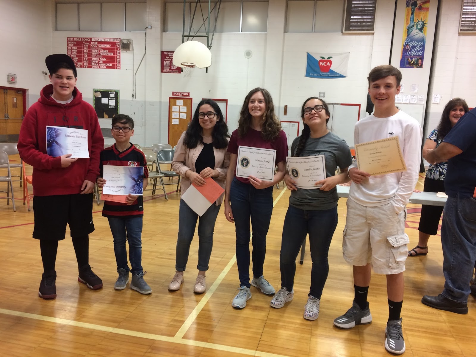 Talking Taylor Schools WEST MIDDLE SCHOOL celebrates honor students