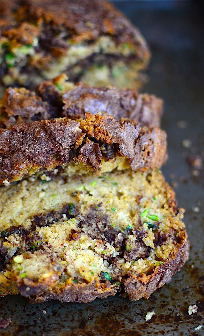 Yammie's Noshery Cinnamon Swirl Zucchini Bread {With Gluten Free Option}