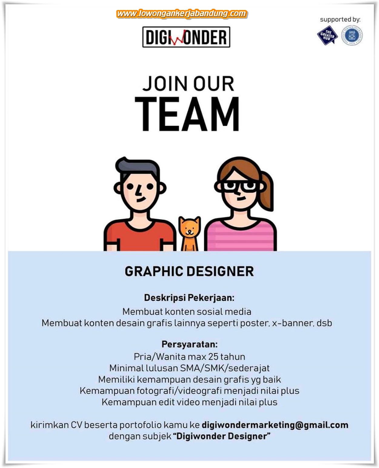 Lowongan Kerja Bandung Graphic Designer Digiwonder - Lowongan Kerja
