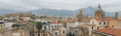 Vistas de Palermo desde la cúpula de la Chiesa del Santissimo Salvatore o Iglesia del Santísimo Salvador.