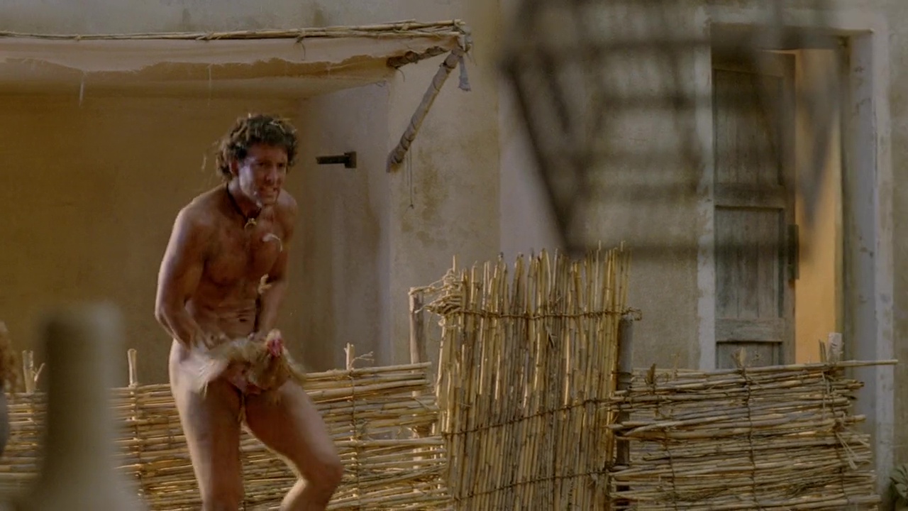 Jack Donnelly shirtless in Atlantis 1-11 "Hunger Pangs" .