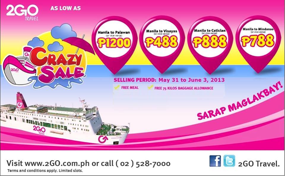 2Go Travel Promo - SuperFerry Promo 2019 to 2020: May 2013