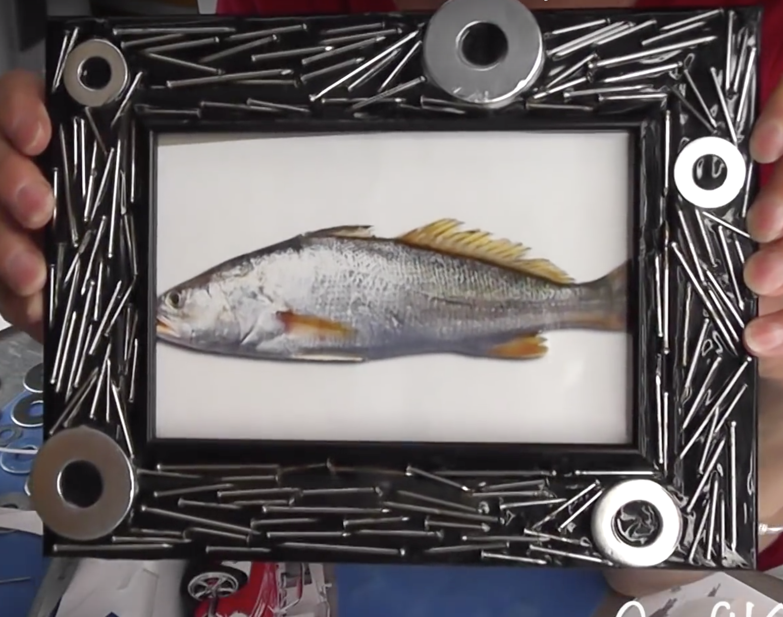 Craft Klatch ®: DIY Nail Frame Man Cave Decor - Father's Day Gift Ideas