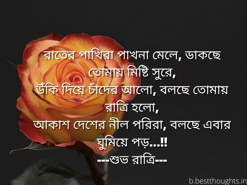 bengali good night sms