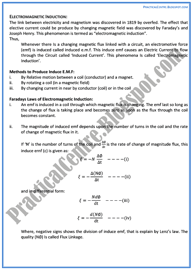 magnetism-and-electromagnetism-theory-notes-physics-12th