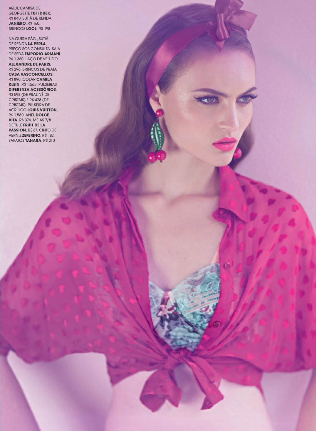 Lingerie Editorial: Lady Retro - Marie Claire Brazil August 2013
