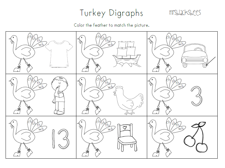 Print and Go~ Thanksgiving Printables | Mrs. Black's Bees