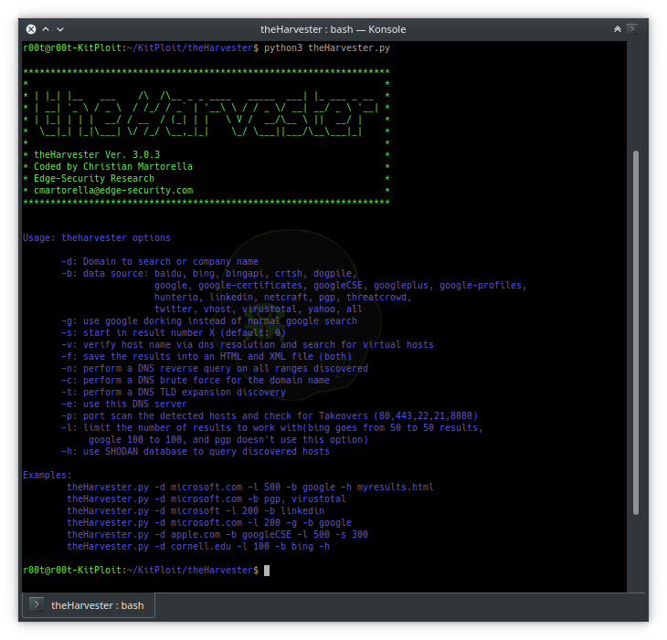 Theharvester V3 0 3 E Mails Subdomains And Names Harvester