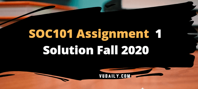 Soc 101 assignment 1 2021 image