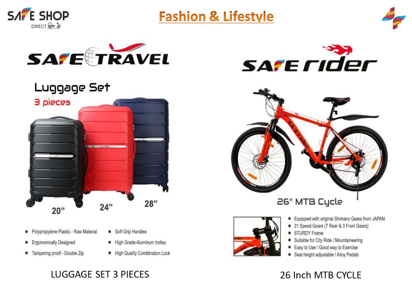 SAFE SHOP ALL PRODUCT LIST