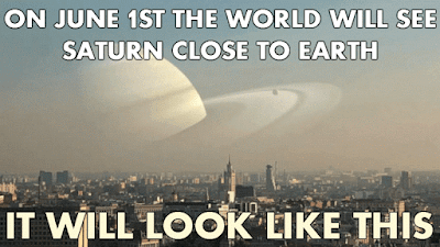 Breaking News On June 1, 2016 Saturn Is Going To Be Very Close To The Earth And You Dare Not Miss It!