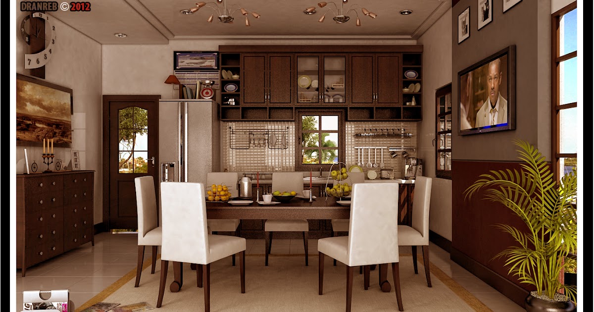 Philippine Dream House Design : Modern Dining and Kitchen Design Combine.