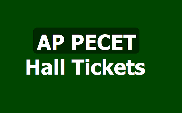 AP PECET 2019 Hall Tickets /APPECET Admit Cards 2019 AP PECET Hall Tickets,APPECET Admit Cards