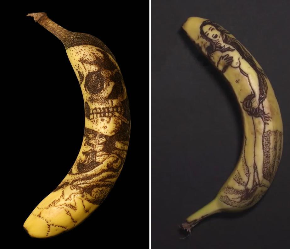Simply Creative Banana Tattoo by Phil Hansen