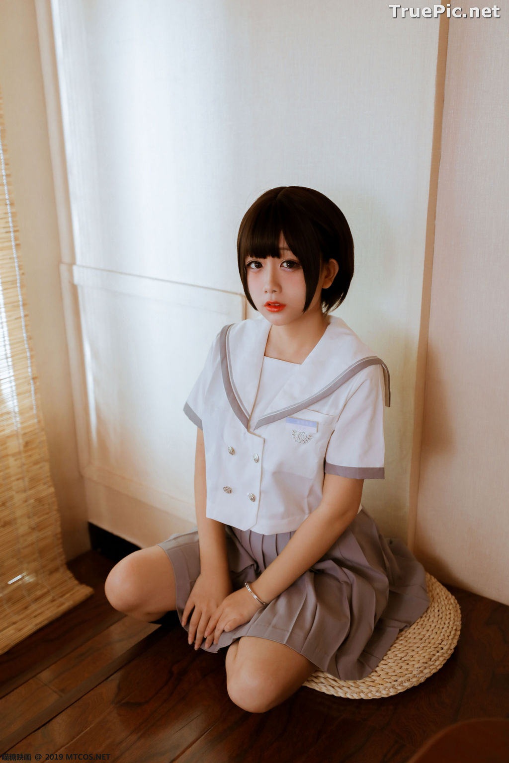 Image [MTCos] 喵糖映画 Vol.039 – Chinese Cute Model – Japanese School Uniform - TruePic.net - Picture-14