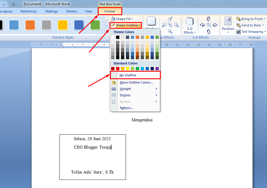 Text Garis Tepi Cara Membuat Garis Tepi Di Word Sesuai