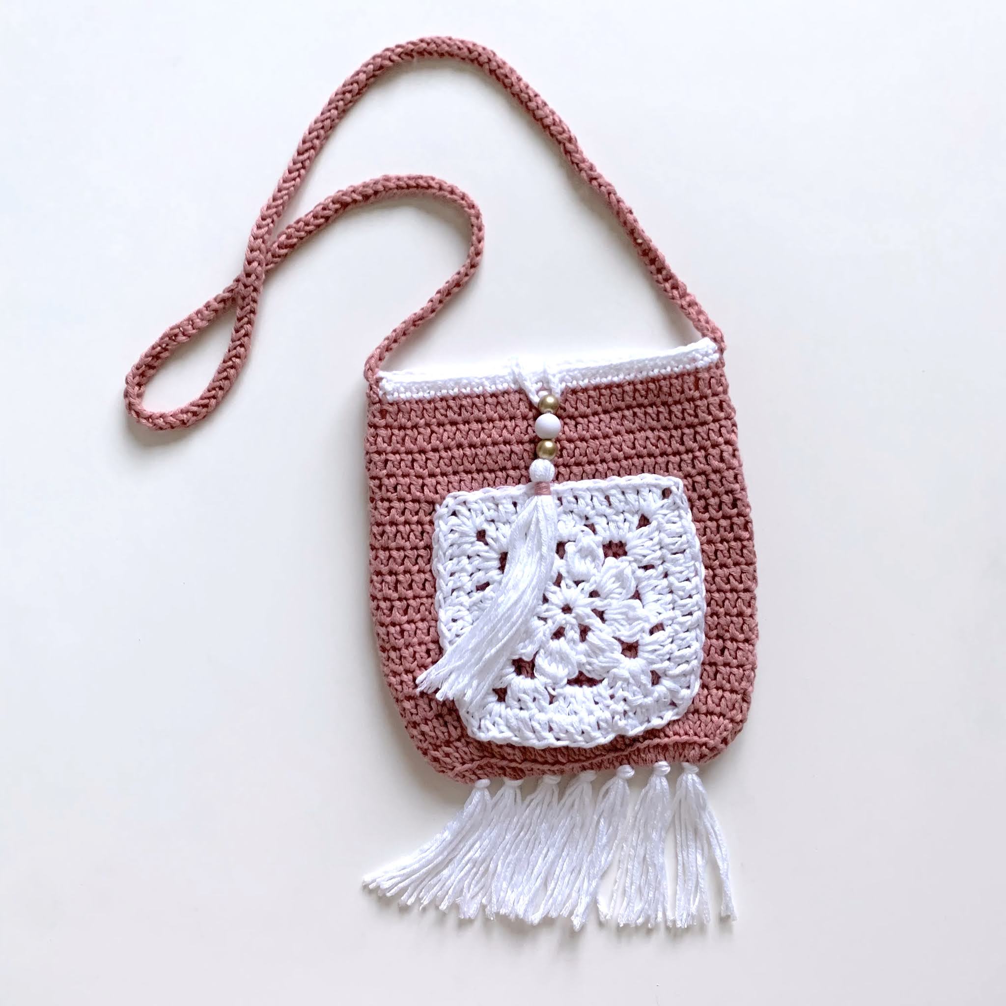 Japanese knot bag crochet pattern - Fosbas Designs