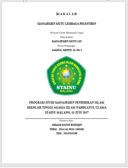 Manajemen Mutu Lembaga Pendidikan Islam Suara Kampus