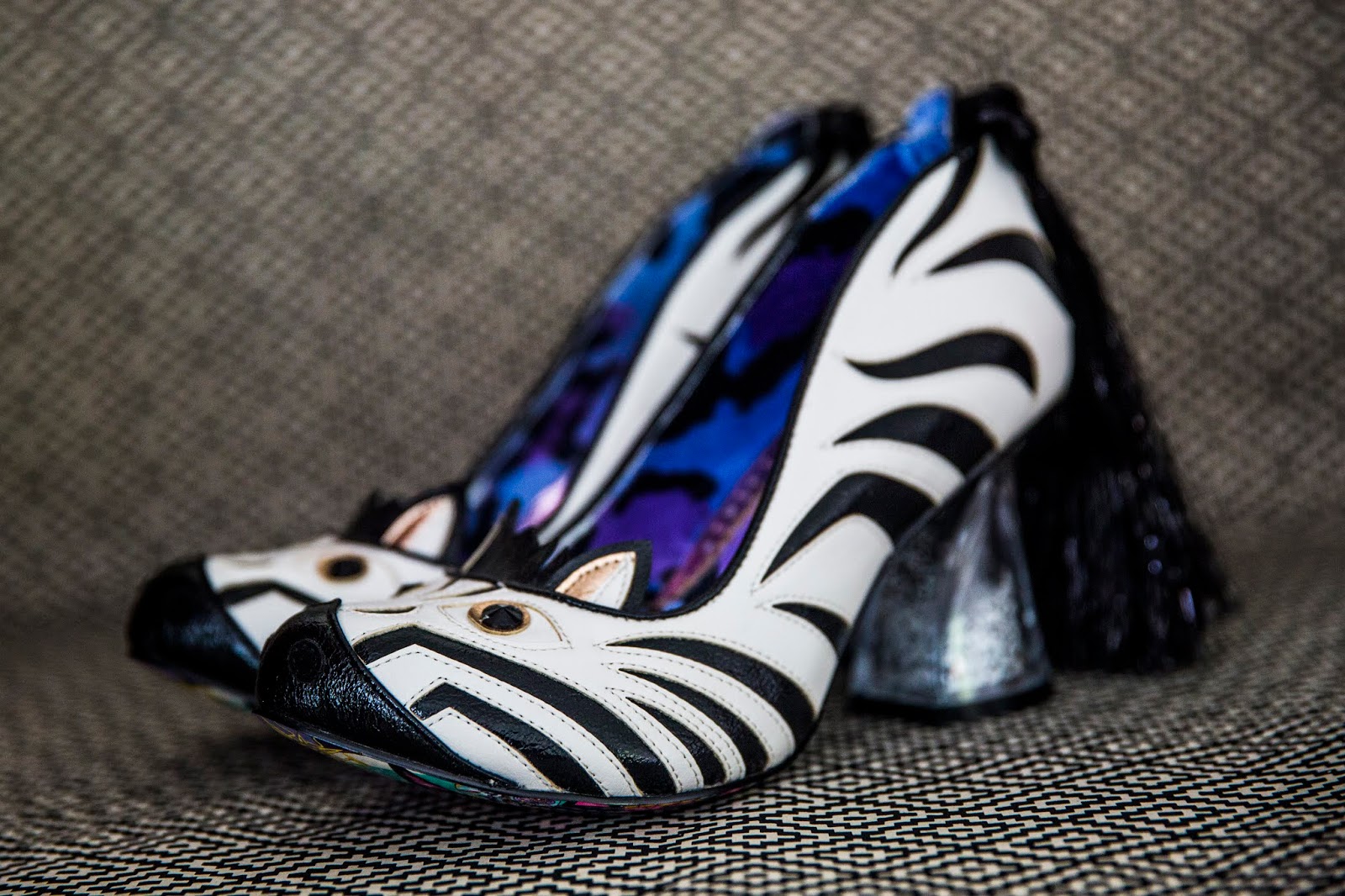 Amazon.com | POTTON Zebra Print Women's Work Shoes Kitten Heel Leopard Peep  Toe Cover Heel Dress Pump Shoes Brown Pump Heels Womens Shoes | Shoes